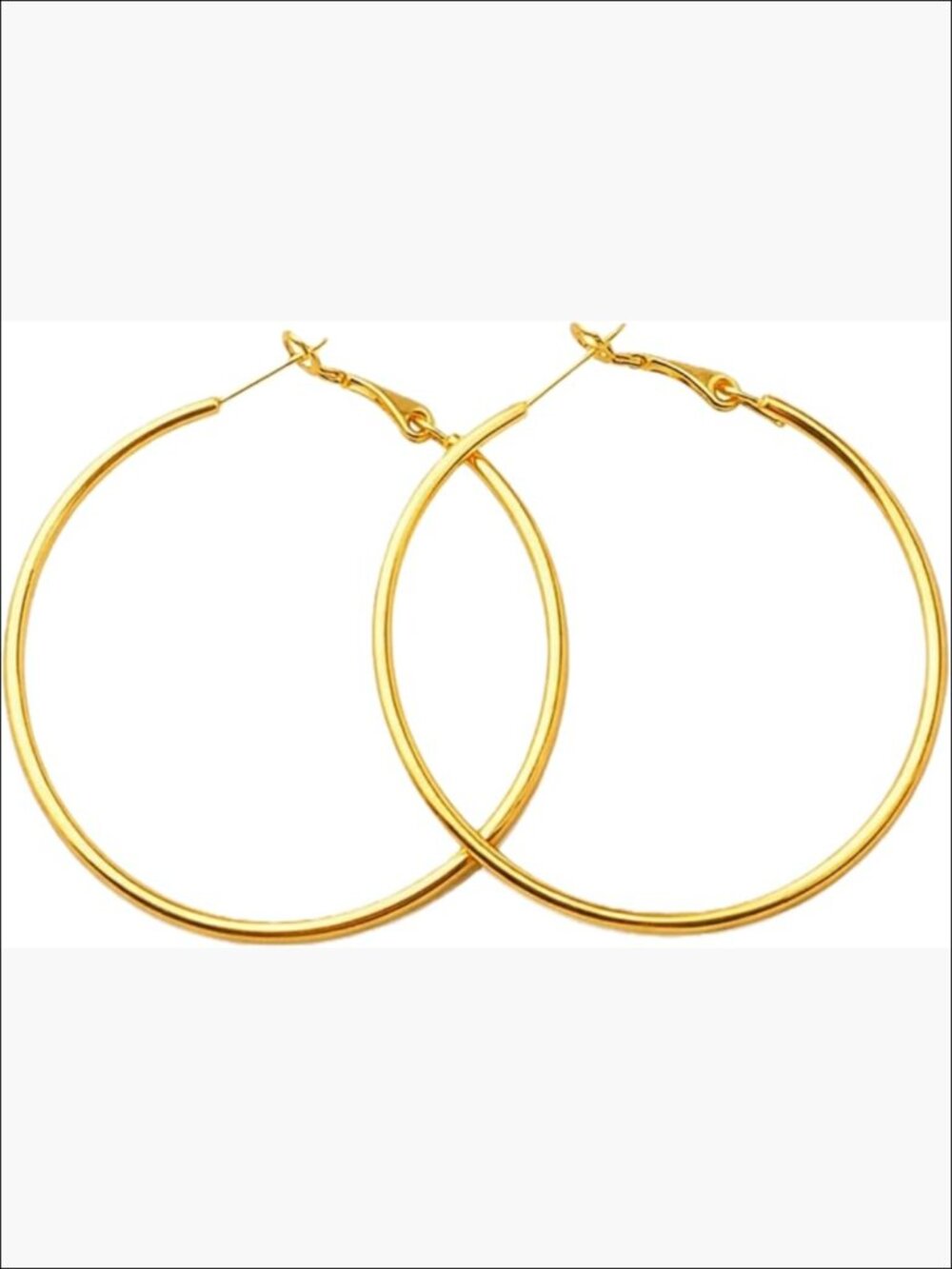 Hypoallergenic Non Tarnish 18K Gold Plated Surgical Steel Hoop Earrings